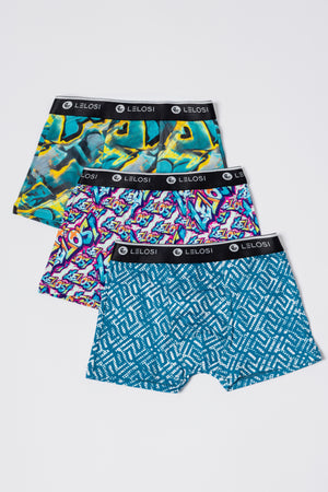 lelosi kids boxershort set happycolours (3-pack) 1