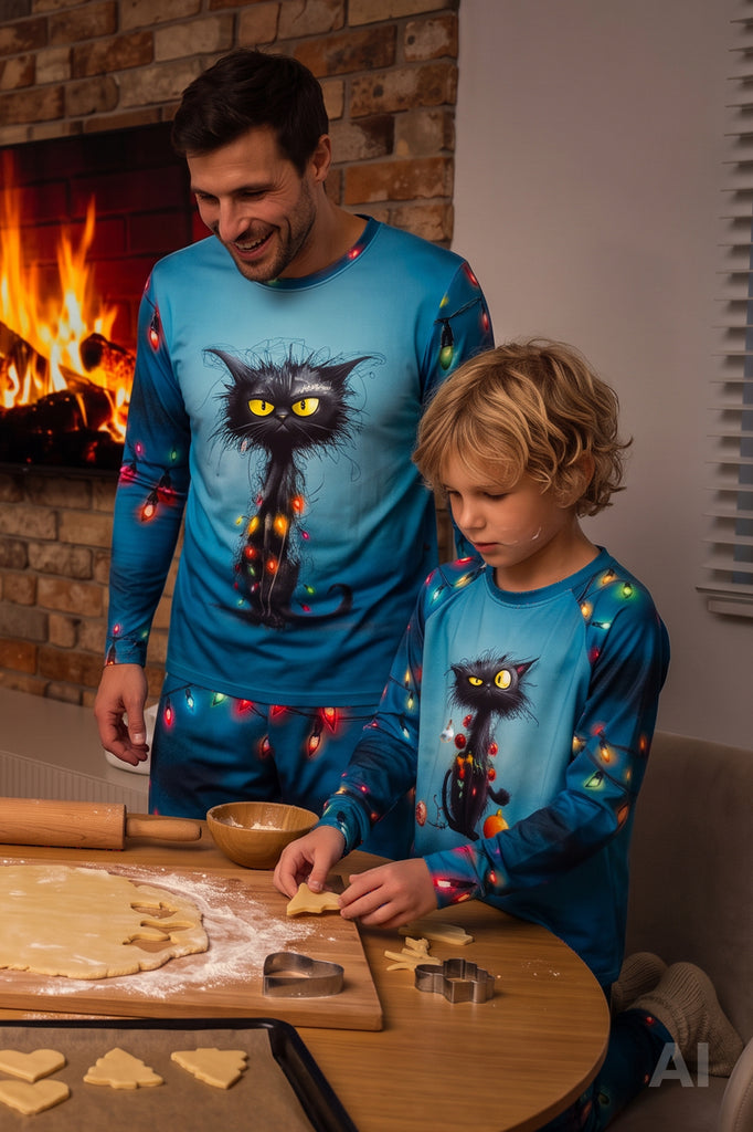 lelosi heren pyjama catvibe 0