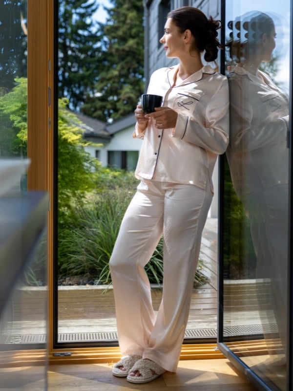 Lange tweedelige pyjama’s