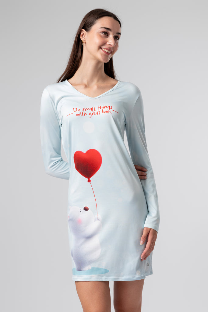 lelosi slaapshirts heartbear 0