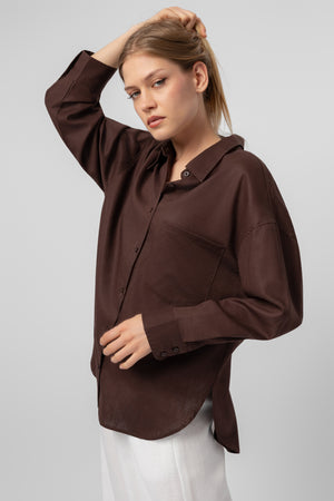 lelosi chicline blouse espresso 1