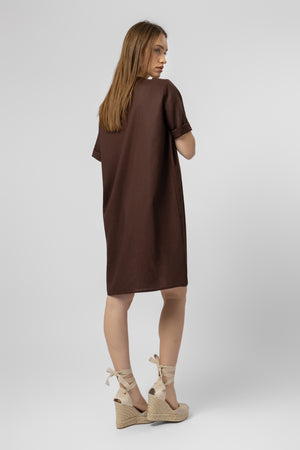 lelosi chicline jurk espresso 1